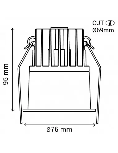 Empotrable Dotfix 105067 Sulion