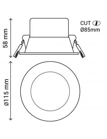 Empotrable Cam 104400 Sulion