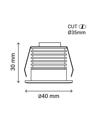 Empotrable Dotfix 105053 Sulion