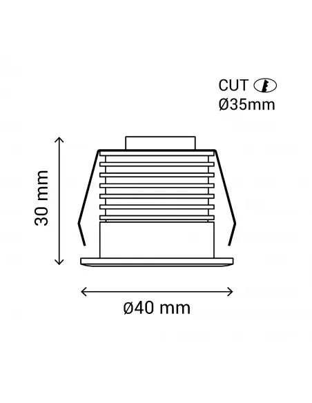 Empotrable Dotfix 105056 Sulion