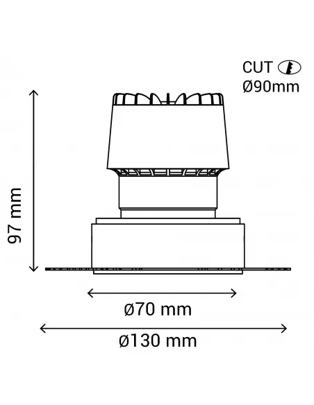 Empotrable Dotfix 105031 Sulion