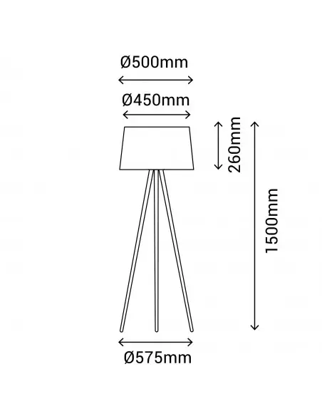 Lampara De Pie Ona Wood 1002652 Sulion