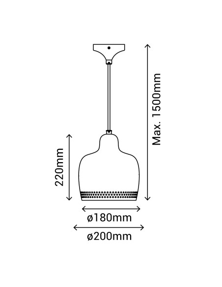 Lampara De Techo Isa 200250 Sulion