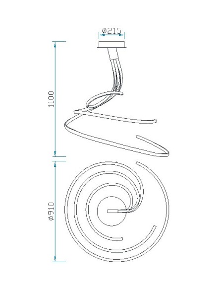 Plafon Nur Blanco 6007K Mantra