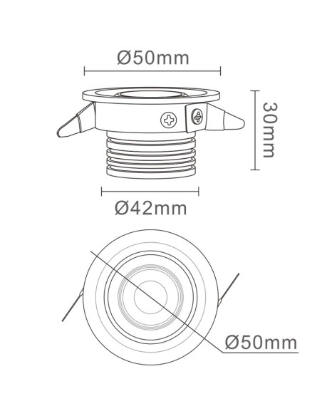 Foco Empotrable Neptuno 7454 Mantra
