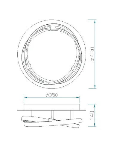 Plafon Infinity Forja 5392 Mantra