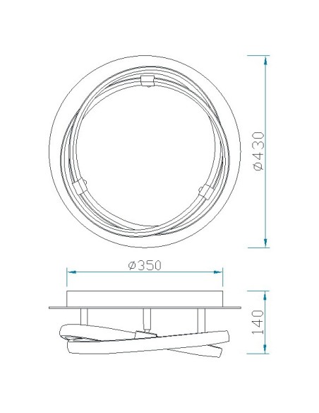 Plafon Infinity Forja 5392 Mantra
