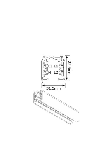 Carril Trifasico Xts41003 Mantra