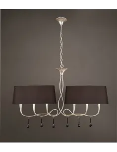 Lampara Paola Plateada 3531 Mantra