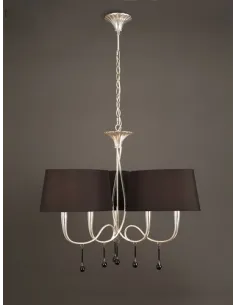 Lampara Paola Plateada 3530 Mantra