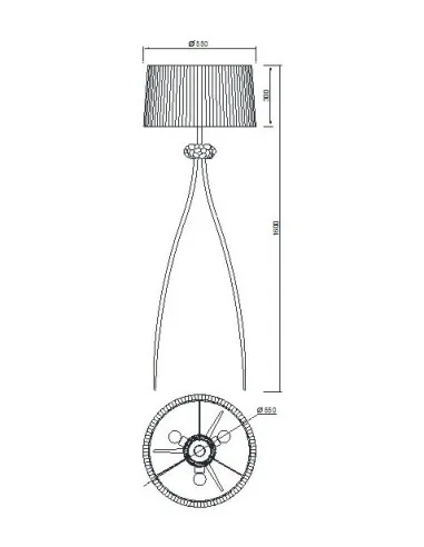 Pie De Salon Loewe Cromo 4638 Mantra
