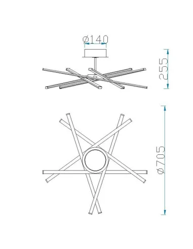 Plafon Star Led 6031 Mantra