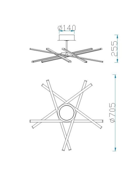 Plafon Star Led 6031 Mantra
