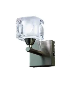 Aplique Cuadrax Niquel Sat. Cristal 0004029 Mantra