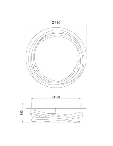 Plafon Infinity Line 6609 Mantra