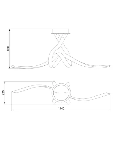 Plafon Armonia Cromo 6723 Mantra