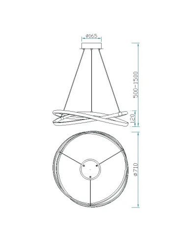 Lampara Infinity Forja 5391 Mantra