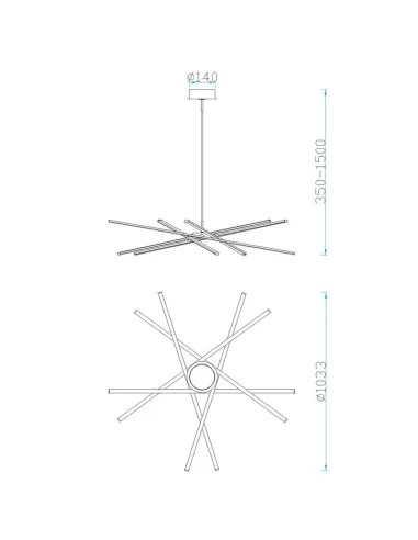Lampara Star Led 5911 Mantra