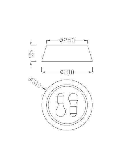 Plafon Nordica Blanco Plafon 4960E Mantra