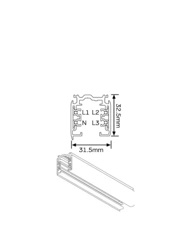 Carril Trifasico Xts42002 Mantra