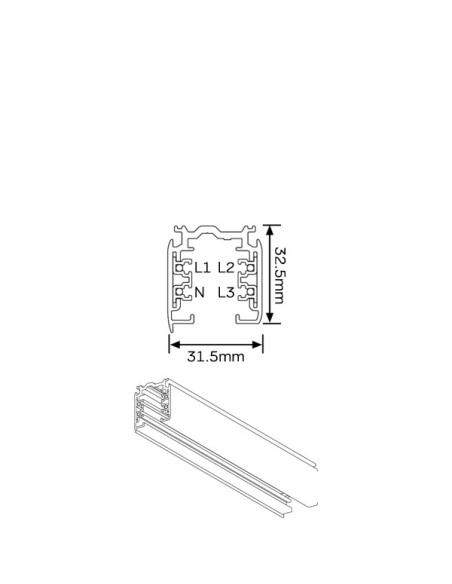Carril Trifasico Xts42003 Mantra