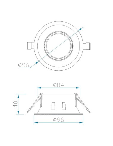 Foco Empotrable Comfort Gu10 C0161 Mantra