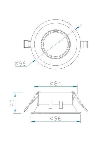 Foco Empotrable Comfort Gu10 C0160 Mantra