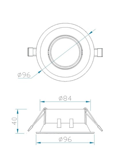 Foco Empotrable Comfort Gu10 C0160 Mantra