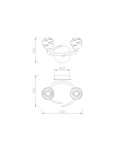 Aplique Loop Niquel Satinado 1815 Mantra