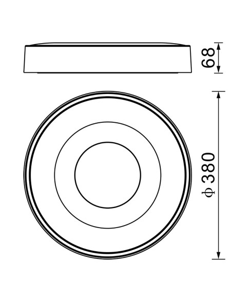 Plafon Coin Redondo 7567 Mantra