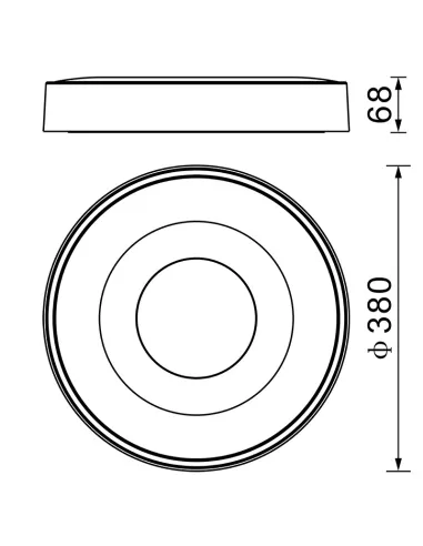 Plafon Coin Redondo 7692 Mantra
