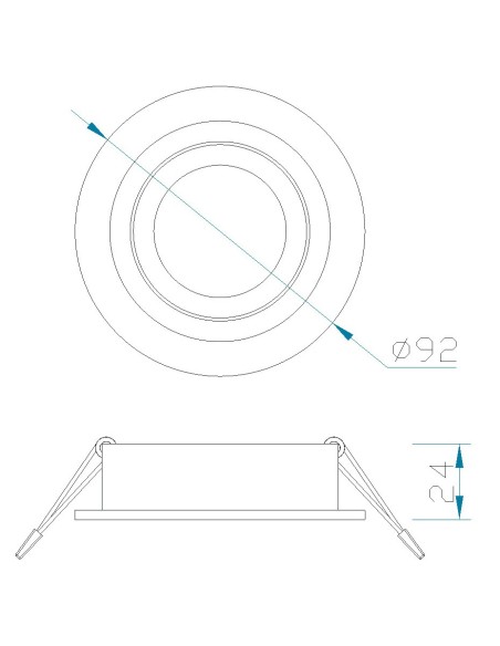Foco Empotrable Basico Gu10 C0007 Mantra