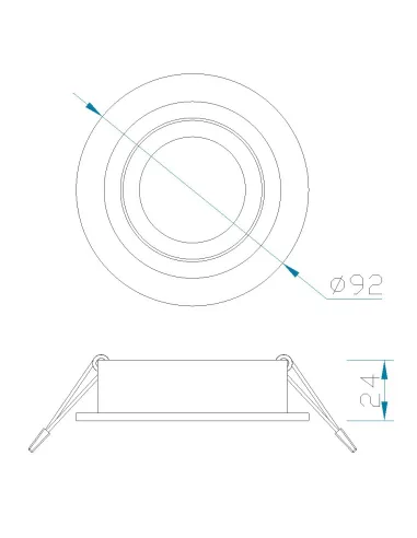 Foco Empotrable Basico Gu10 C0005 Mantra