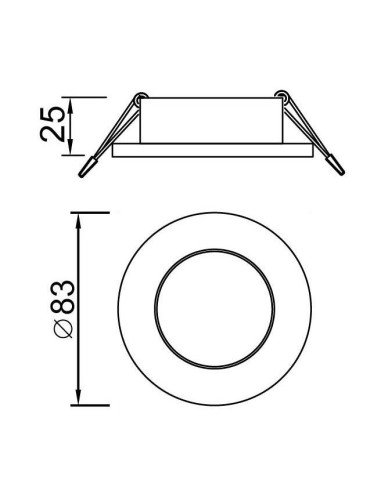 Foco Empotrable Atlantis 6405 Mantra