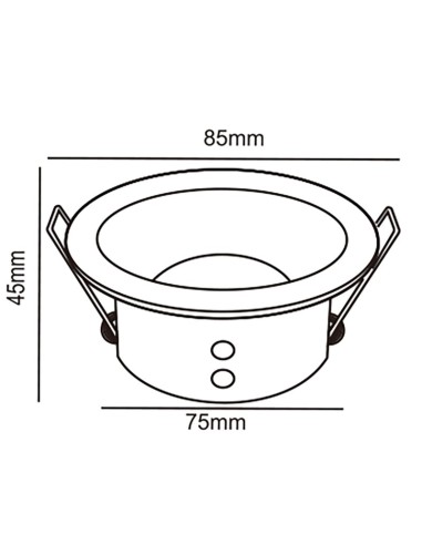 Foco Empotrable Comfort Ip 6810 Mantra