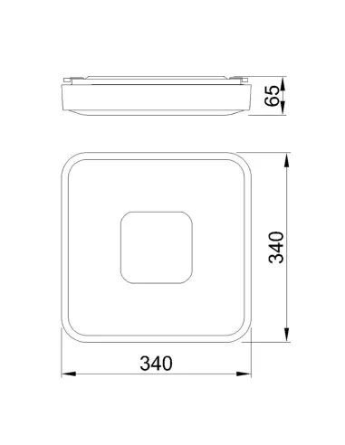 Plafon Coin Cuadrado 7924 Mantra
