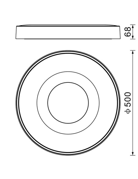 Plafon Coin Redondo 7563 Mantra