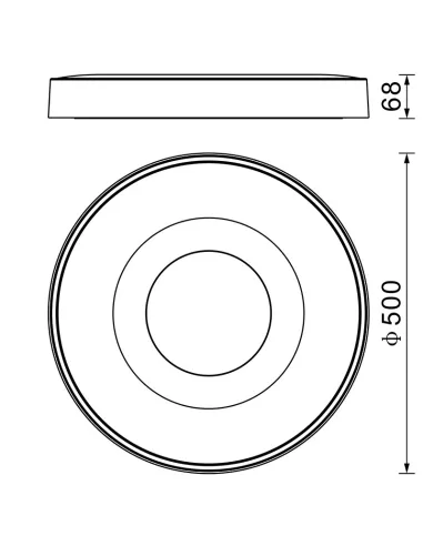 Plafon Coin Redondo 8037 Mantra