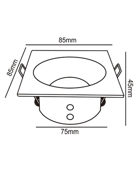 Foco Empotrable Comfort Ip 6812 Mantra