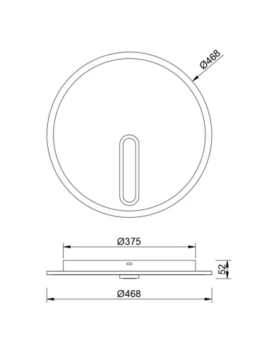 Plafon Clock 6671 Mantra