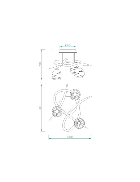 Plafon Loop Cuero 1824 Mantra