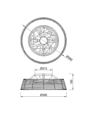 Ventilador Indonesia Mini 8225 Mantra
