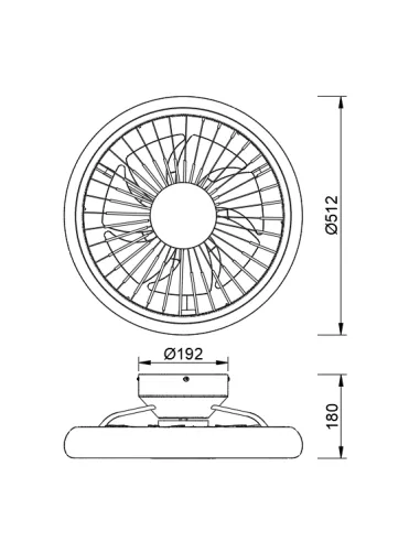 Ventilador Turbo 8232 Mantra