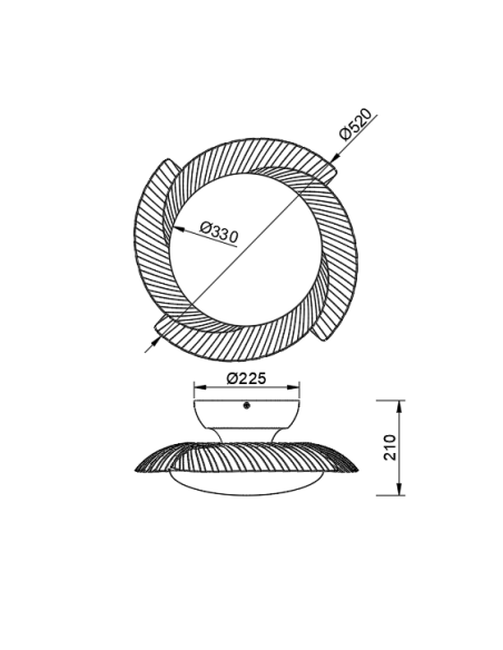 Ventilador Aloha 8233 Mantra