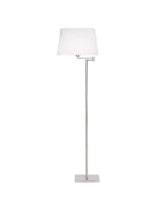 Lámpara de pie brazo articulado DOVER 176-NS LEDS C4 1 x e27 max 60w niquel satinad, Pies de salón