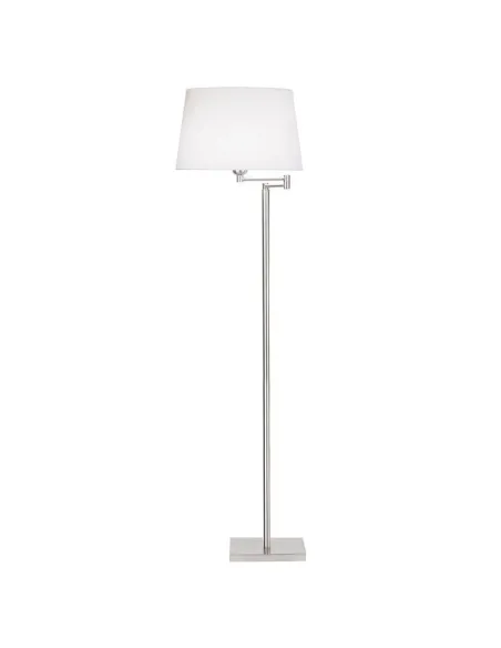 Lámpara de pie brazo articulado DOVER 176-NS LEDS C4 1 x e27 max 60w niquel satinad, Pies de salón