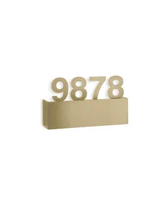 Aplique con numero habitacion ROOM 05-7370-DL-DL Leds c4 led 8.1w 1095 lm oro pintado, Lámparas para Hoteles