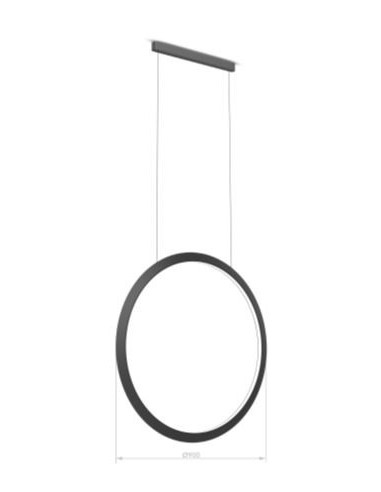 Colgante Circular Vertical Inward Ø900 Recessed Cv5K-00V9Azouef Leds C4