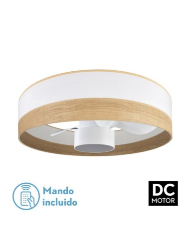 Ventilador Olga 190091701 Fabrilamp Blanco Madera