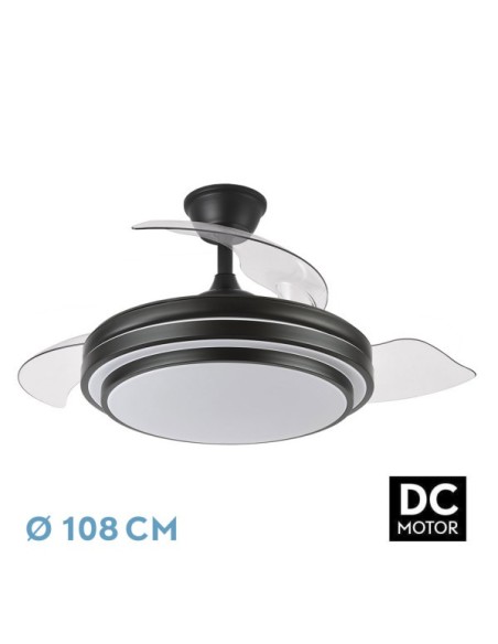 Ventilador Ibe 165291409 Fabrilamp Negro